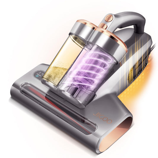 JIGOO Bed Vacuum Cleaner with Dust Sensor: 500W 13Kpa Mattress Vacuum Cleaner with UV & Ultrasonic and High HeatingAnti-allergen Powerful Handheld Bed Vacuums for Mattress (S300 Pro Corded)