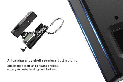 Outdoor Luggage Lock with Fingerprint Security System