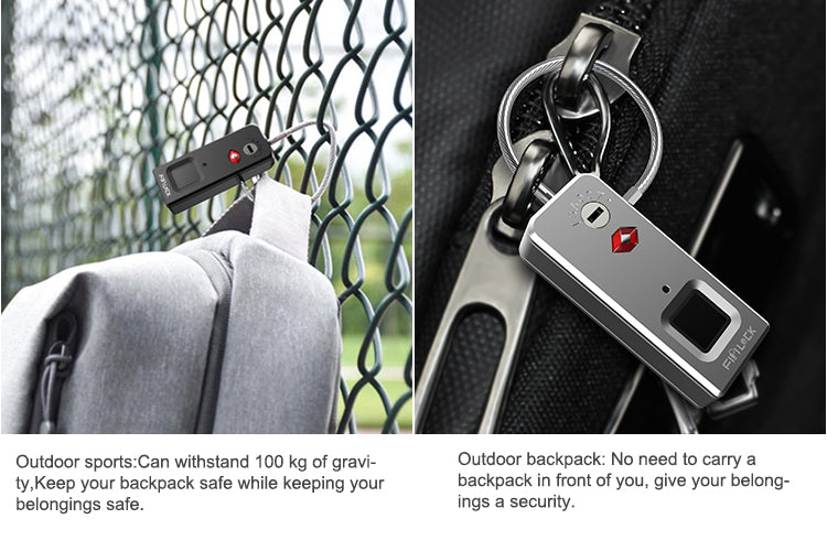 Outdoor Luggage Lock with Fingerprint Security System